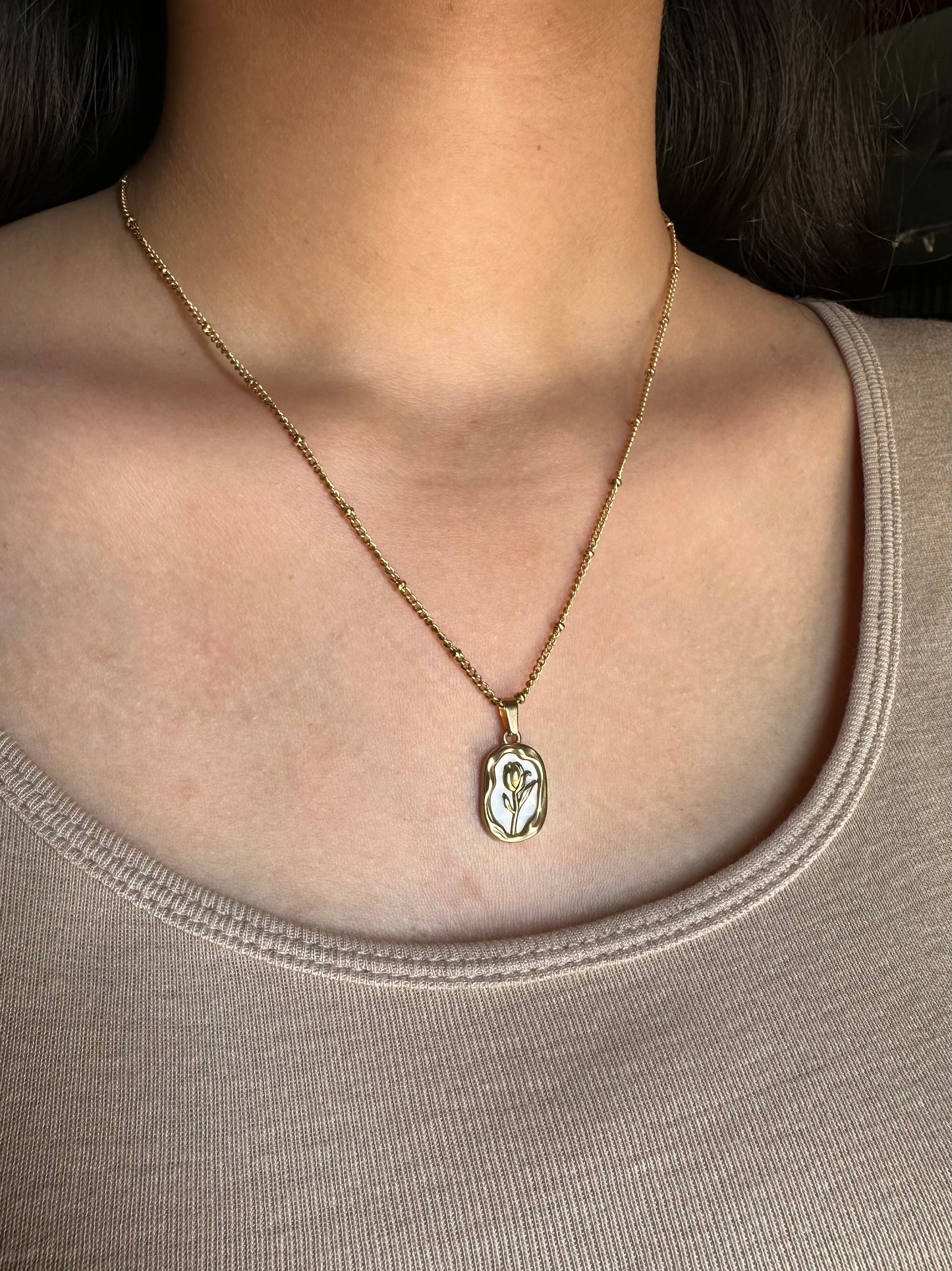 Pinterest Rose Necklace