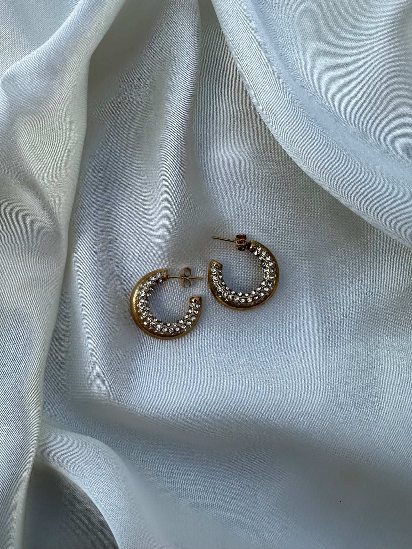 Gilded Glow Hoops