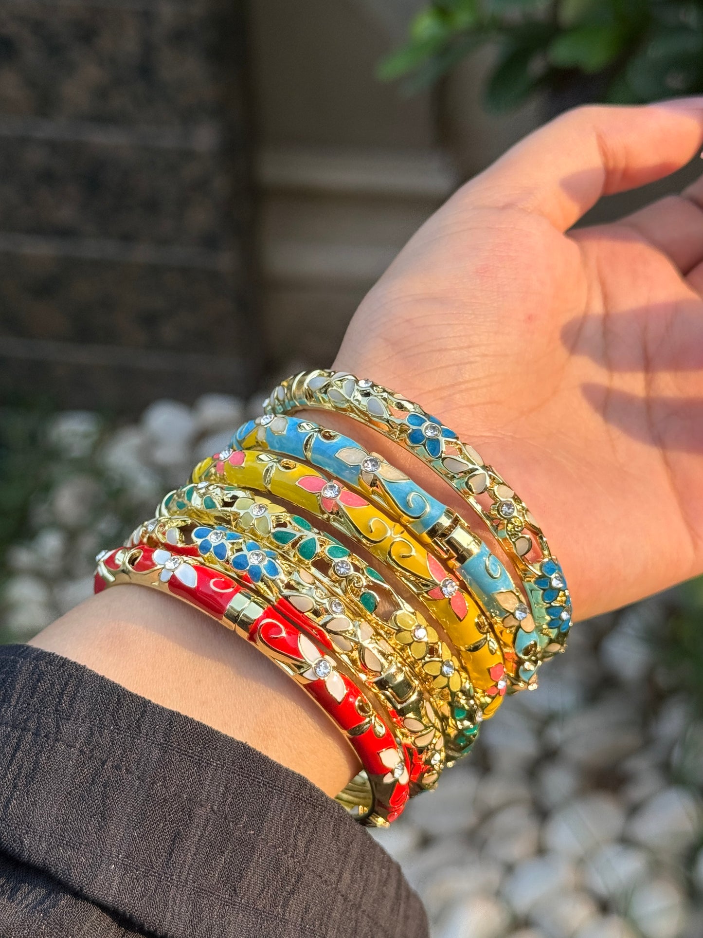 Enchanted Enamel Bangles