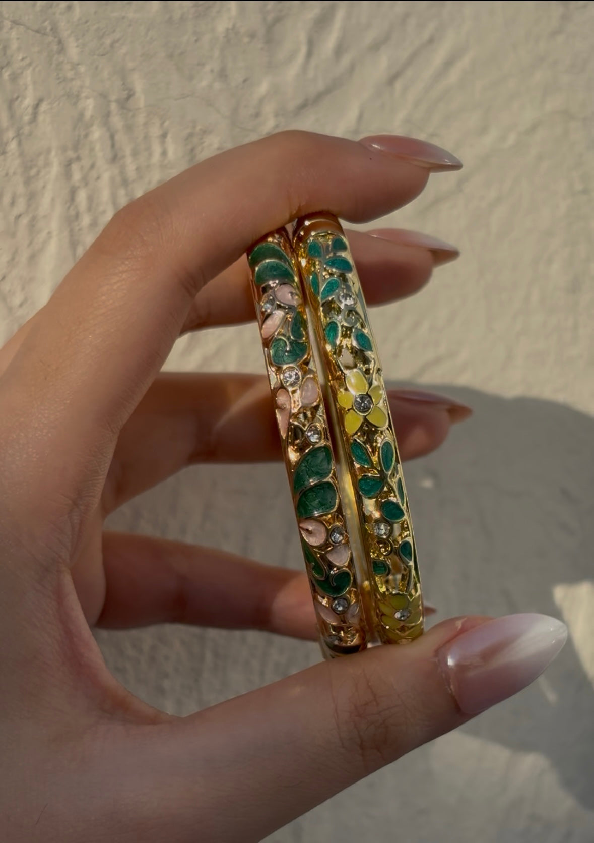 Jasmine Enamel Bangles