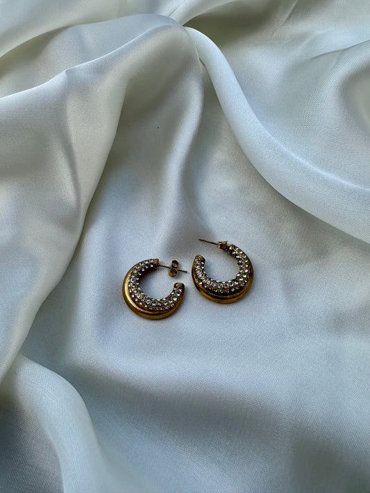 Gilded Glow Hoops
