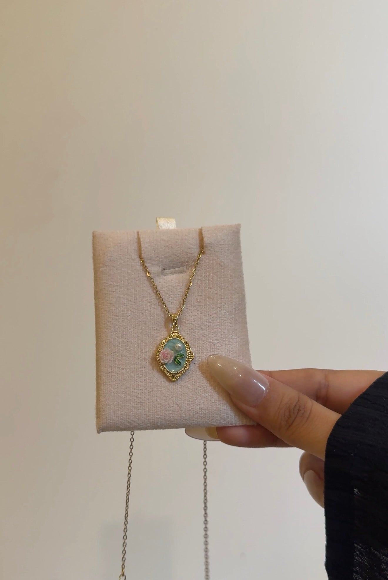 Azure Rose Pendant