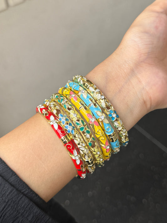 Enchanted Enamel Bangles