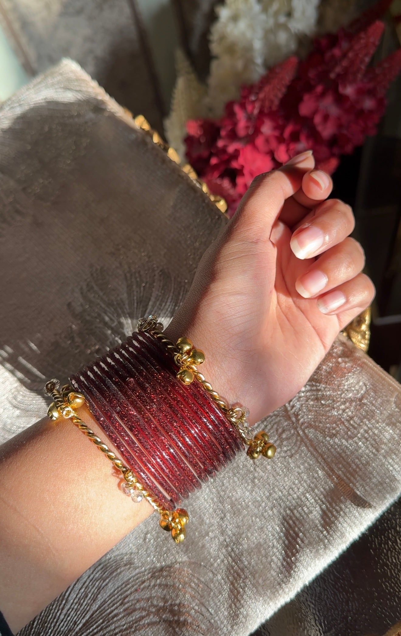 Crystal Ghungroo + Churriyan Set -2.6 size