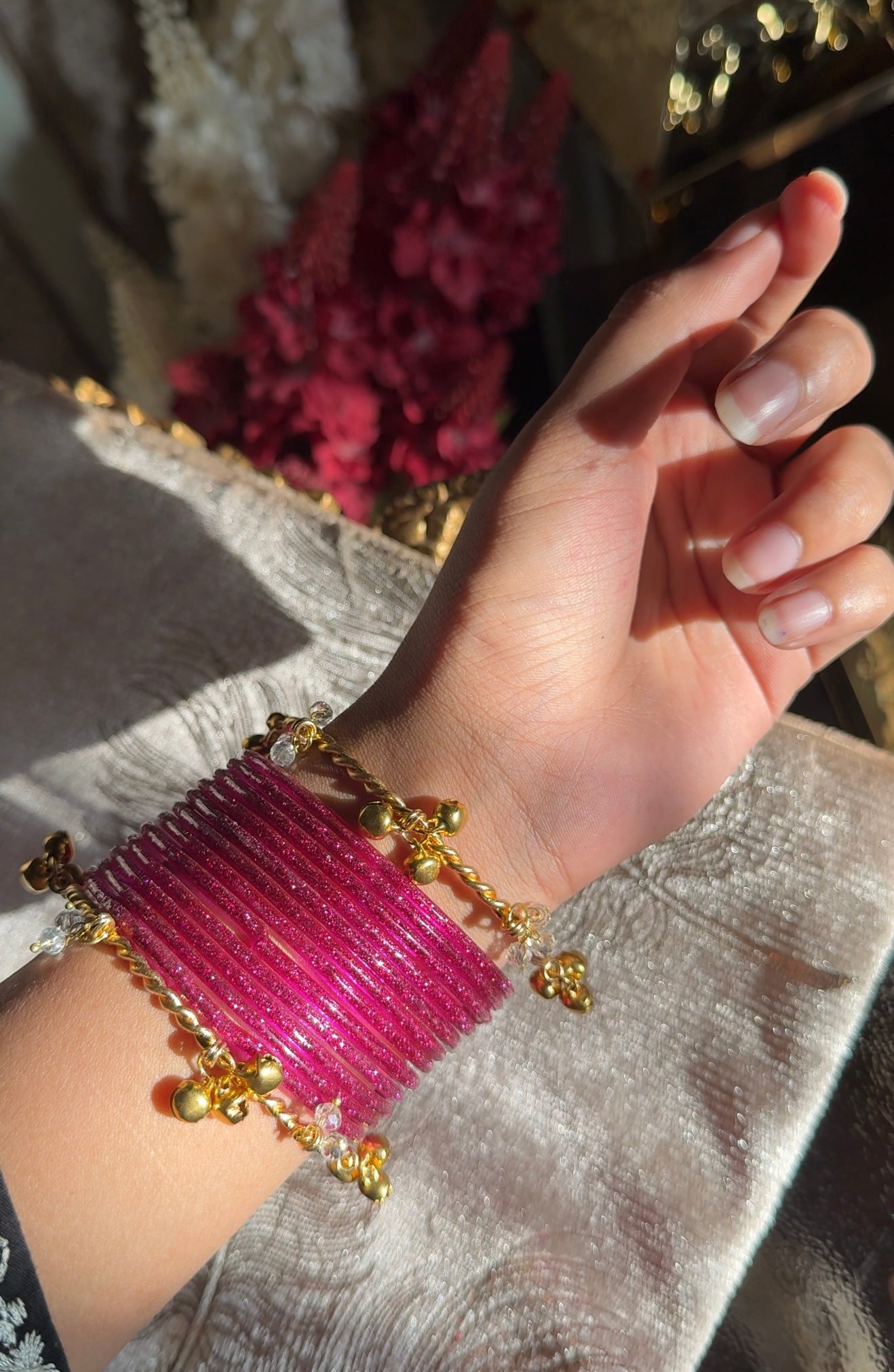 Crystal Ghungroo + Churriyan Set -2.6 size