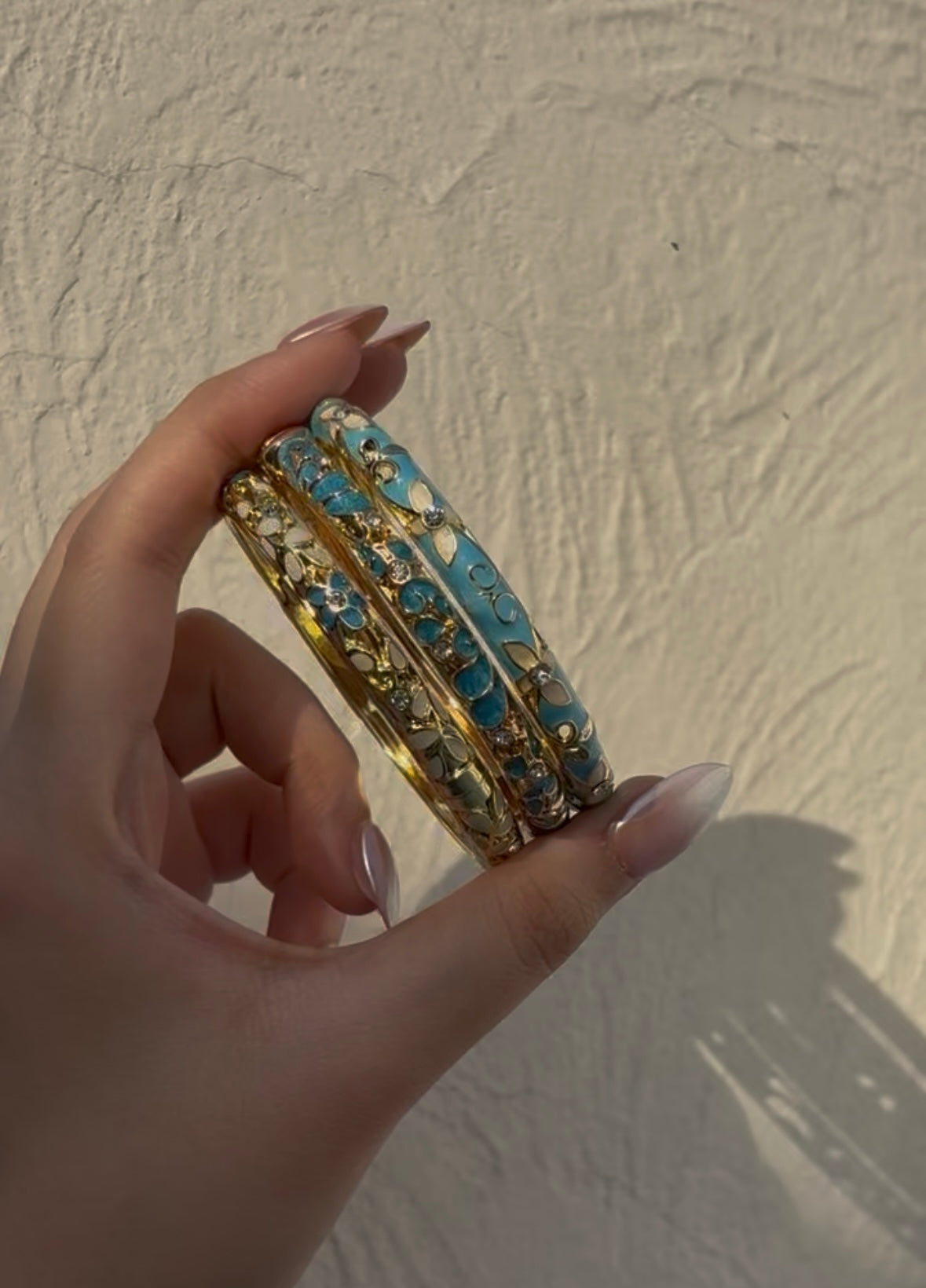 Jasmine Enamel Bangles